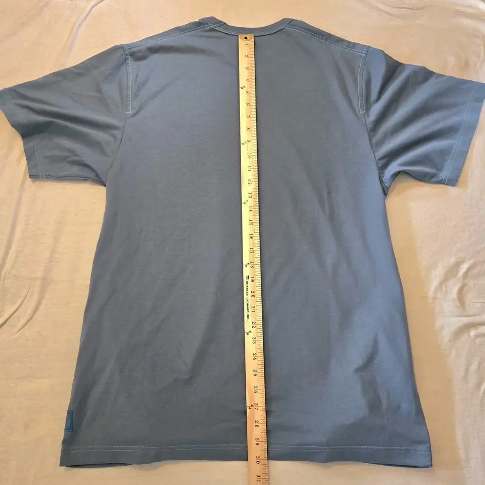 adidas Y-3 Short Sleeve w Pockets Premium T-Shirt Blue Size Small HY1245